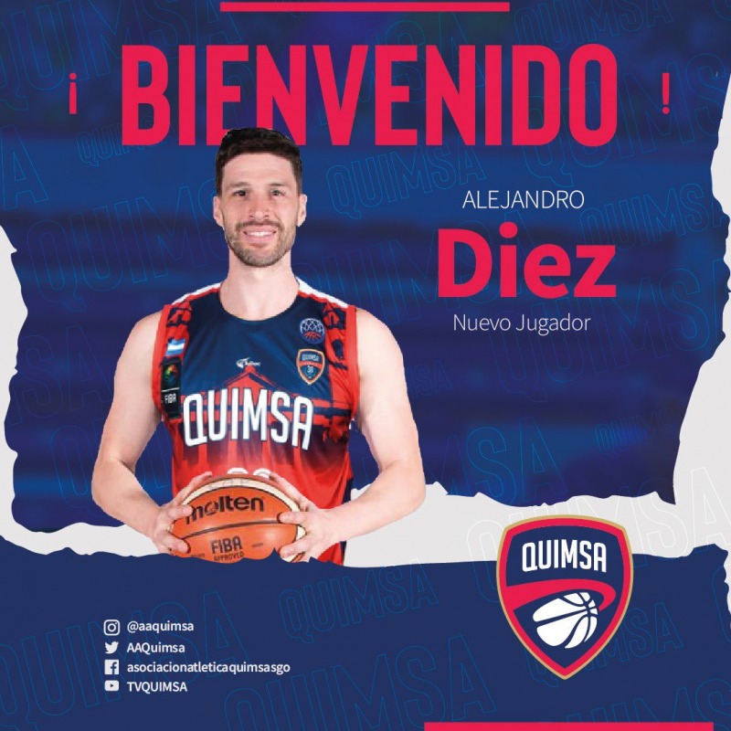 Liga Nacional: Alejandro Diez jugar en Quimsa